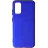 Husa Samsung Galaxy Note 20, SIlicon Catifelat cu interior Microfibra, Albastru Electric